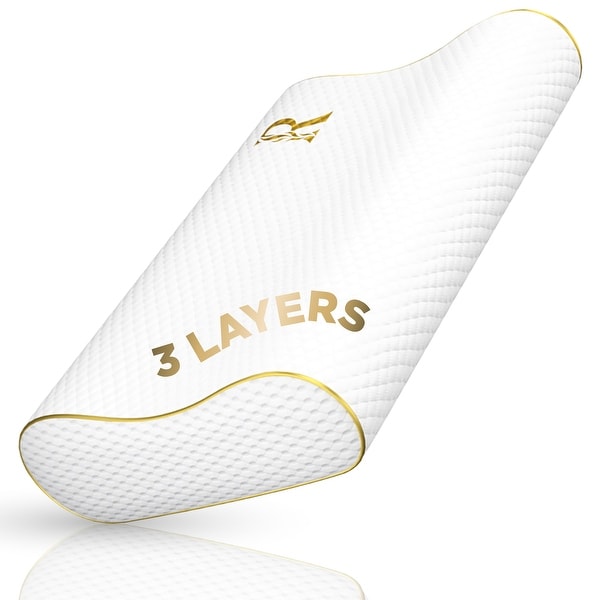 Royal Therapy Memory Foam Pillow Bed Pillow for Neck Shoulder