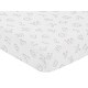 preview thumbnail 3 of 4, Sweet Jojo Designs Grey Alphabet Boy Girl Gender Neutral Unisex Fitted Crib Sheet ABC Letters Abstract Learning White and Gray