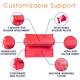 Cheer Collection Wedge Shaped Support Pillow and Bed Rest Cushion for Reading, Gaming, Watching - with Adjustable Neck Pillow