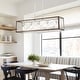 preview thumbnail 14 of 68, Kiro 5-light Farmhouse Linear Chandelier Faux Wood Dining Lighting with UL Certified - 36''