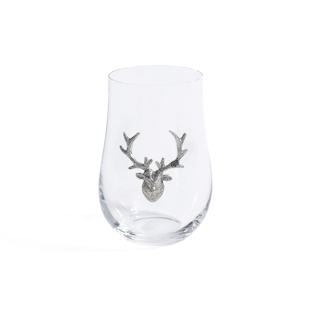 St. Anton Pewter & Glass Wine / Water Glass