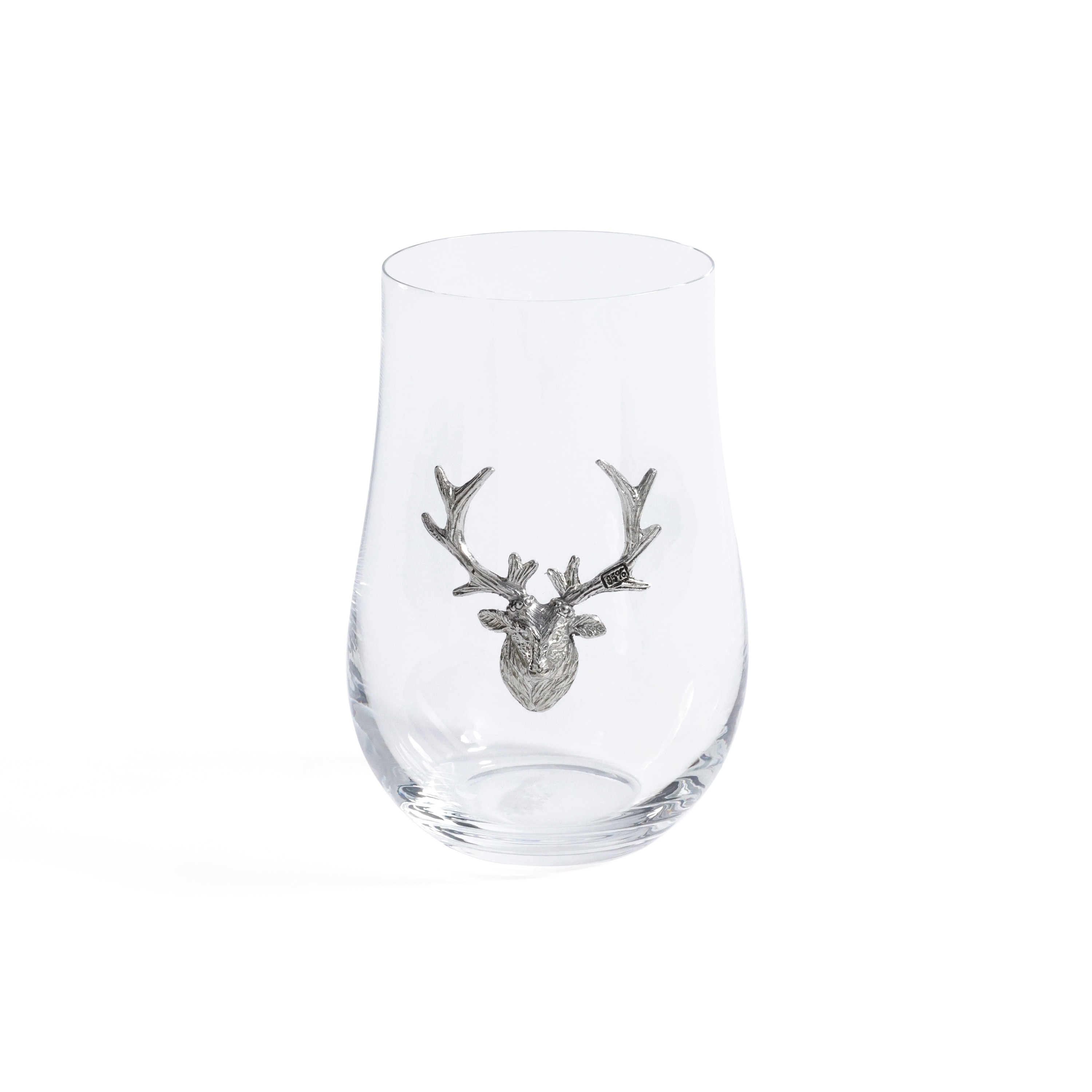 St. Anton Pewter & Glass Wine / Water Glass