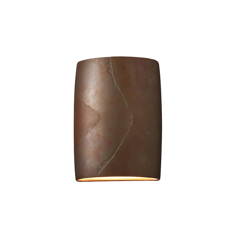 Justice Design Ambiance ADA Tierra Red Slate Wall Sconce