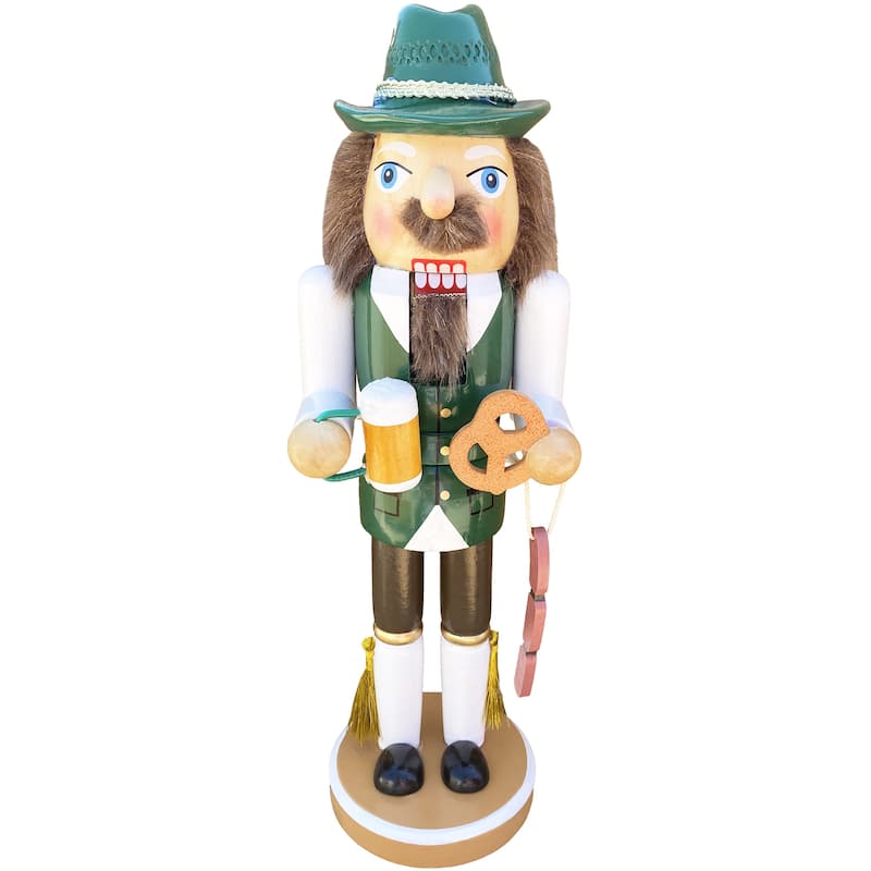 13 inch German Nutcracker - green