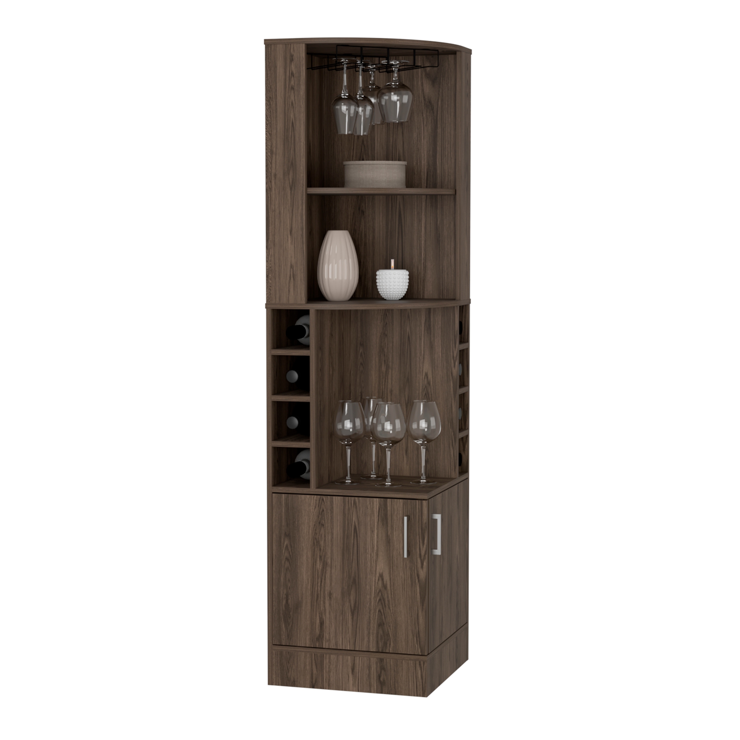 Tuhome syrah sale corner bar cabinet
