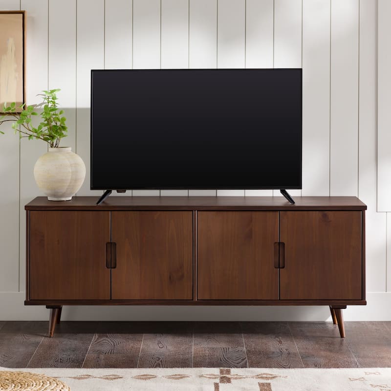Middlebrook Mid-Century Modern Solid Wood TV Stand - Walnut