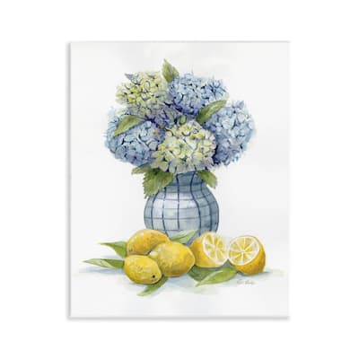 Stupell Hydrangeas & Lemon Cluster Wall Plaque Art Design By Patti Bishop