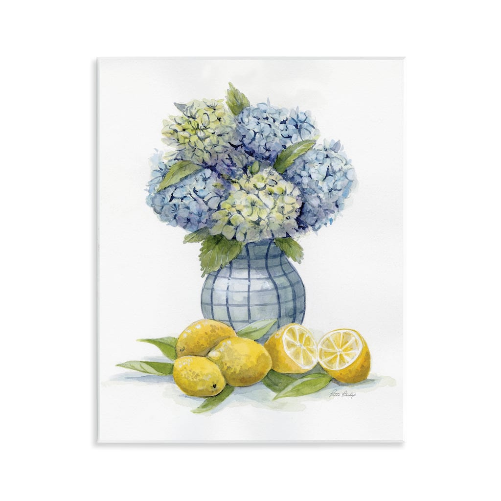 Stupell Hydrangeas & Lemon Cluster Wall Plaque Art Design By Patti Bishop