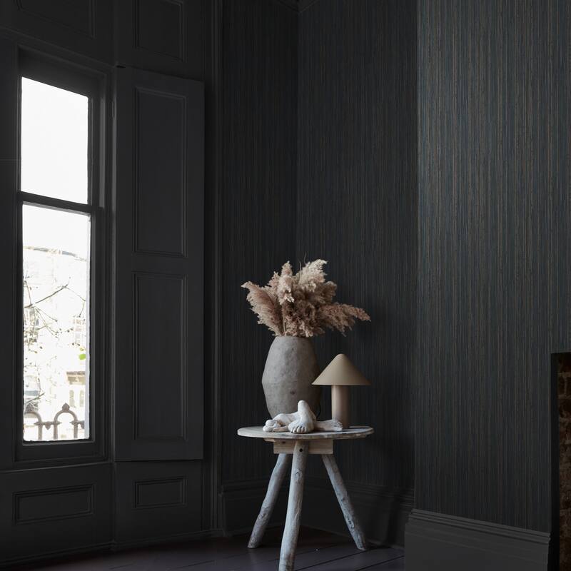 Fibre Stripe Twilight Wallpaper