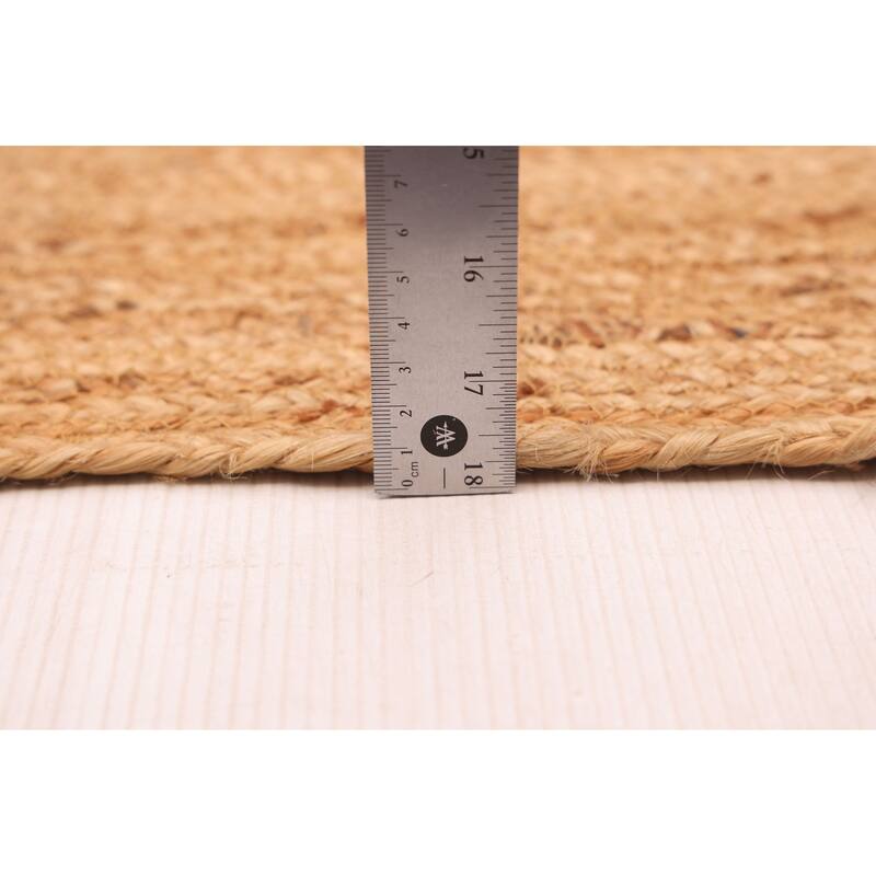 ECARPETGALLERY Flat-Weave Palas Denizli Tan Jute Rug - 5'7 x 7'7