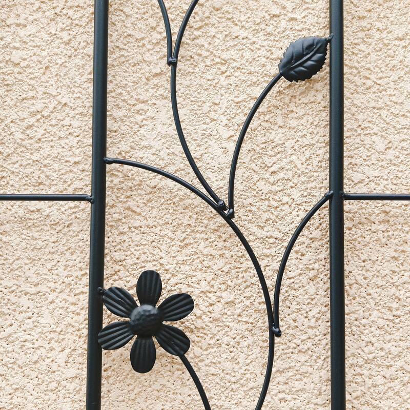 2 Pack Metal Garden Trellis 86.7in x 19.7in Rustproof Trellis