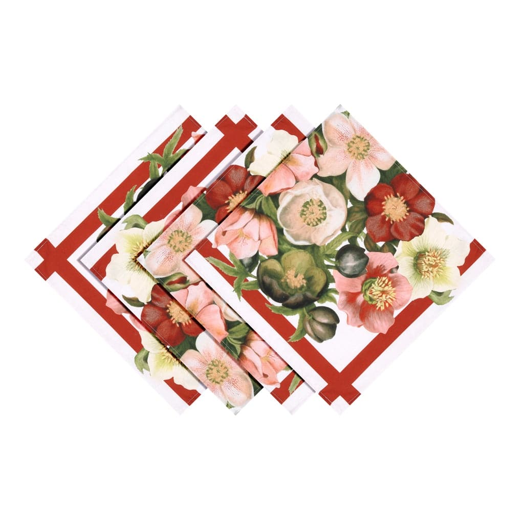 Laural Home Vintage Petals Napkin Set of 4 - 20" x 20"