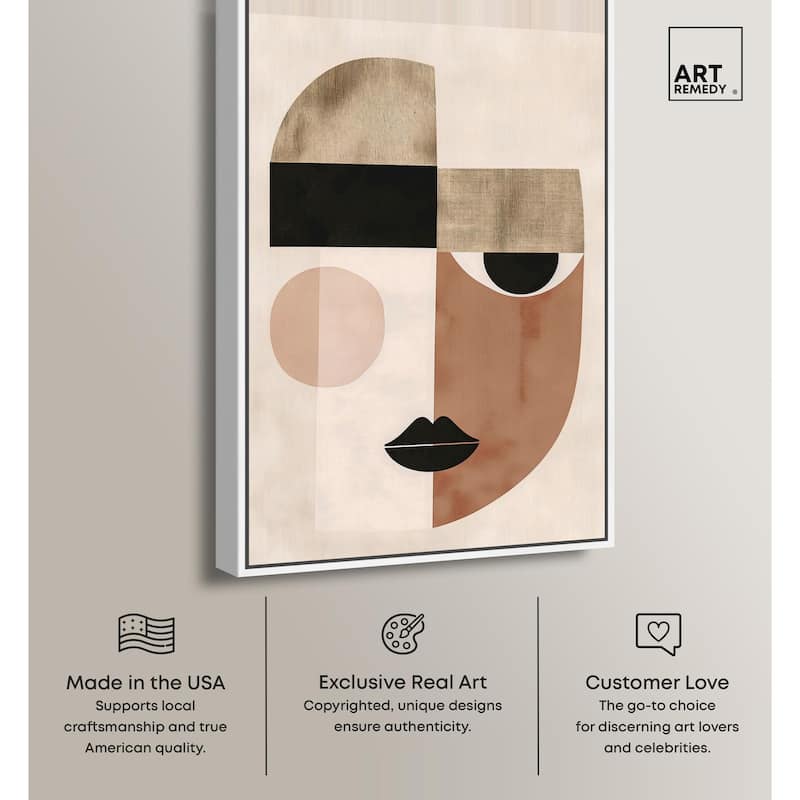 Face Moderne I Canvas by Art Remedy