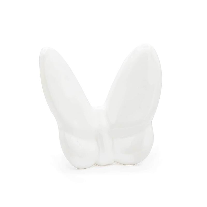 HomeRoots 3" White Crystal Butterfly Figurine Tabletop Sculpture