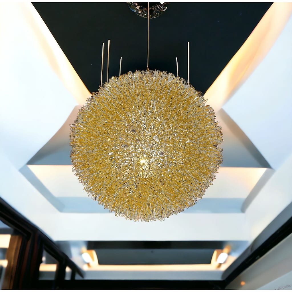 HomeRoots Luminary 1-Light Rose Gold 15" Accent Lamp - 15' X '15' X '15