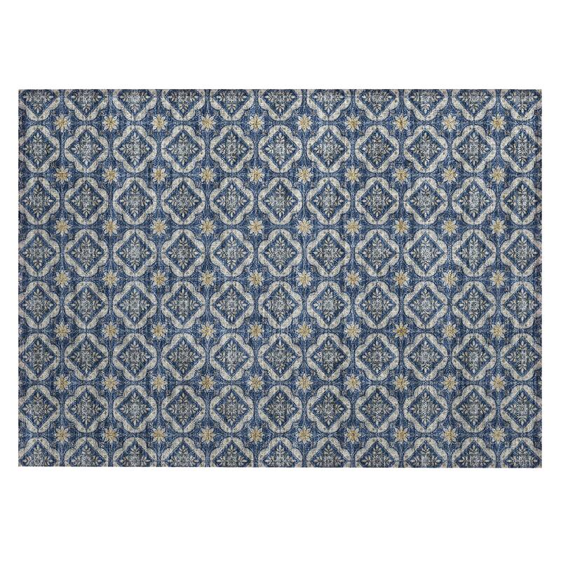 Machine Washable Indoor/ Outdoor Contemporary Granby Chantille Rug