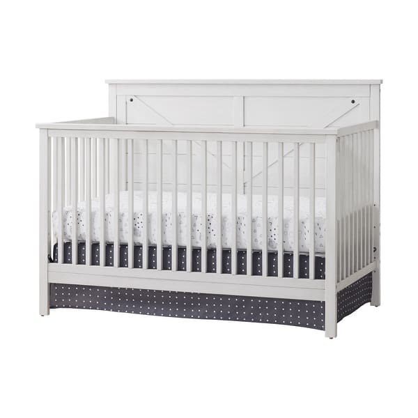 slide 2 of 10, Oxford Baby Montauk 4 in 1 Convertible Crib Barn White