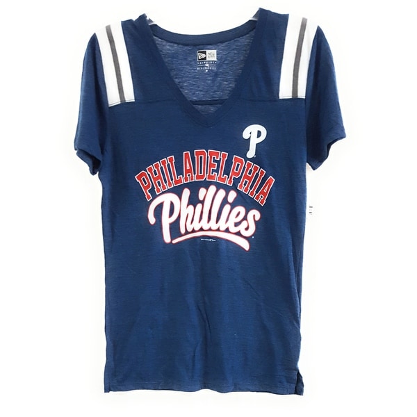MLB T-Shirt, Royal Phillies, Medium 