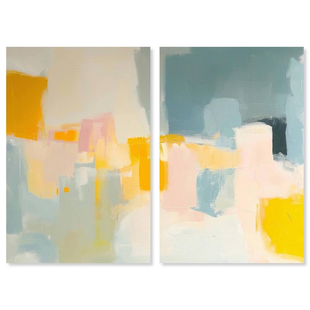 Ocean of Suns I Canvas Set of 2 by Art Remedy, Gallery Wrapped