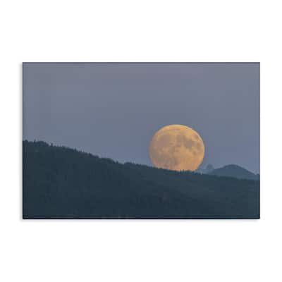 Stupell Majestic Moonrise Landscape Canvas Wall Art Design By Nancy Crowell