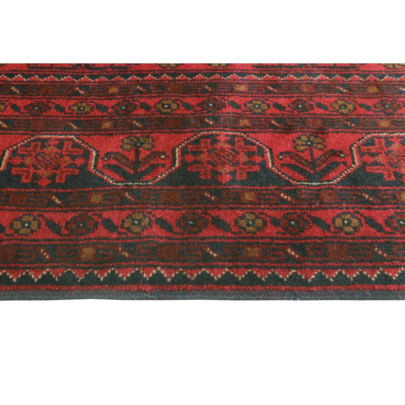 Khal Mohammadi Noslen Burgundy/Navy Rug - 7'11" x 11'3"