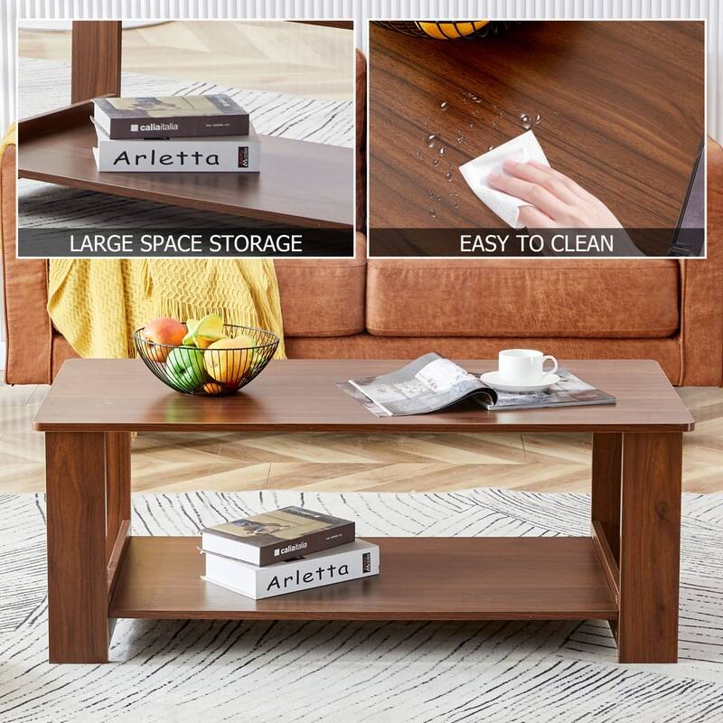 Double Layered Coffee Table Suitable for Living Room
