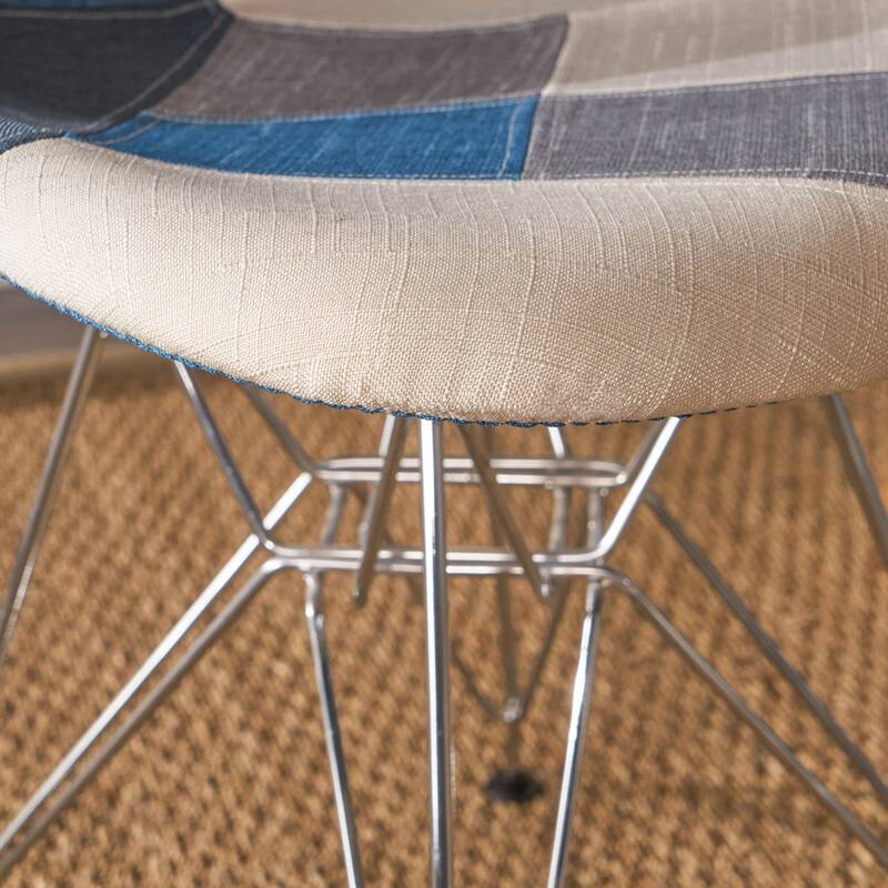 Wilmette Patchwork Fabric Chair by Christopher Knight Home (Set of 2)