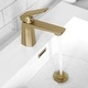 preview thumbnail 13 of 12, Single Handle Bathroom Faucet with Pop-up Bathroom in Brushed Gold