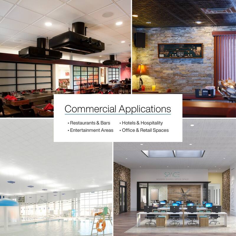 Genesis Stucco Pro White 2 x 4 ft. Lay-in Ceiling Tiles