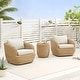preview thumbnail 43 of 78, Patio Wicker Furniture Set Outdoor Rattan Bistro Set