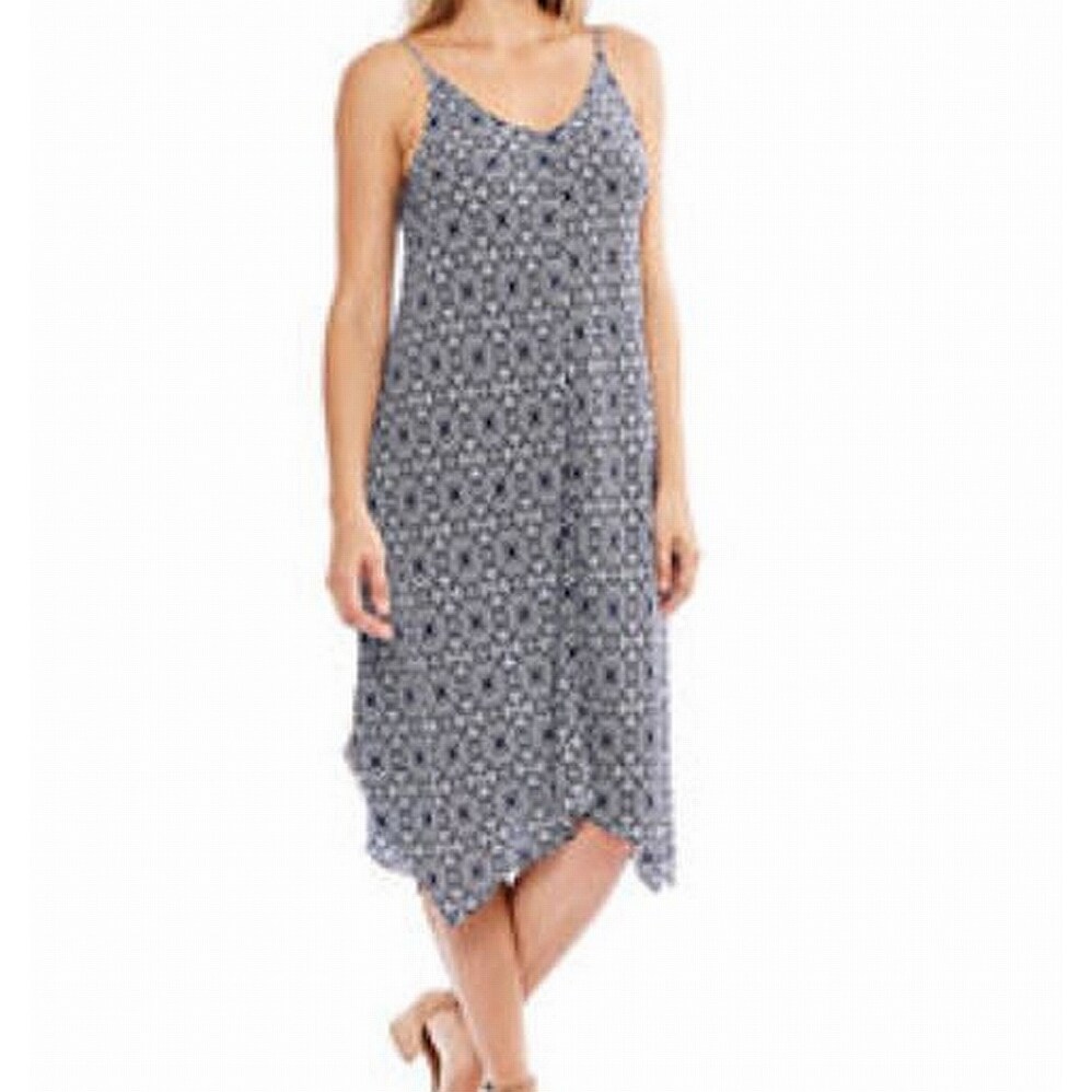 Shop Skye S The Limit Blue Printed V Neck Women S Medium M Shift