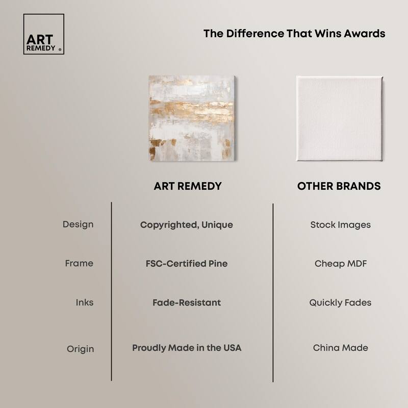 Melted Goldscape IV Canvas by Art Remedy, Gallery Wrapped