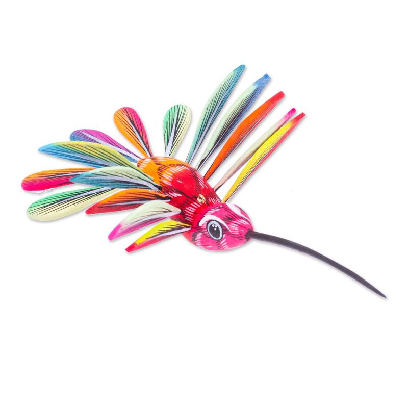 Novica Handmade Festival Plumage Wood Alebrije Ornament