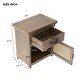 preview thumbnail 16 of 14, Nestfair Nightstand with Cabinet and Drawer