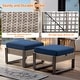 preview thumbnail 8 of 19, Cozywor 2-Piece Wicker Outdoor Patio Ottoman with Steel Frame and Cushions