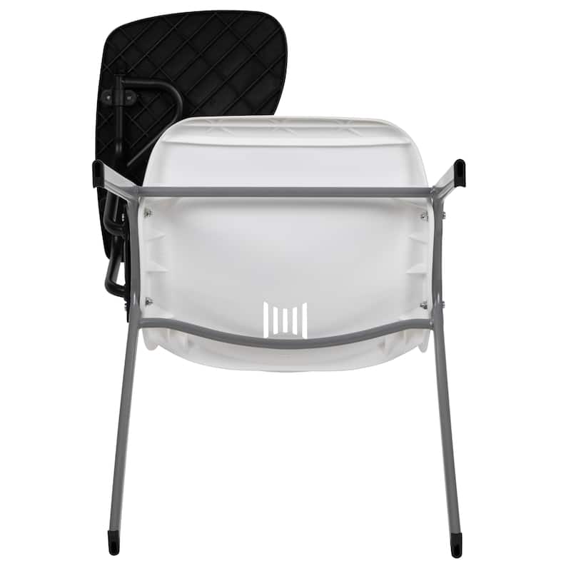 5 Pack Ergonomic Shell Chair with Right Handed Flip-Up Tablet Arm