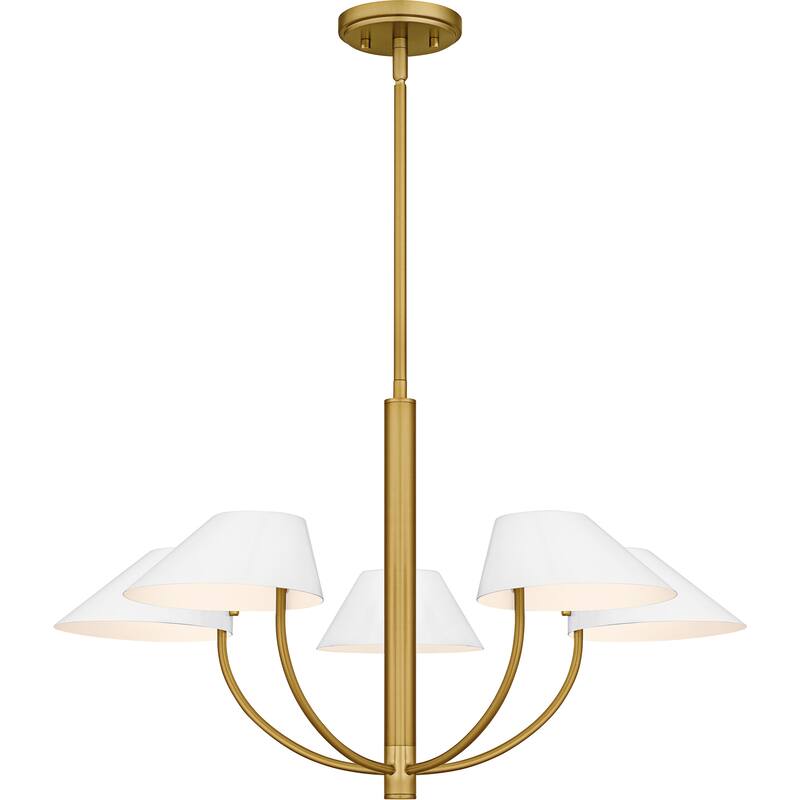 Penley 5-Light Brushed Gold Chandelier