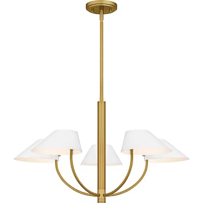 Penley 5-Light Brushed Gold Chandelier