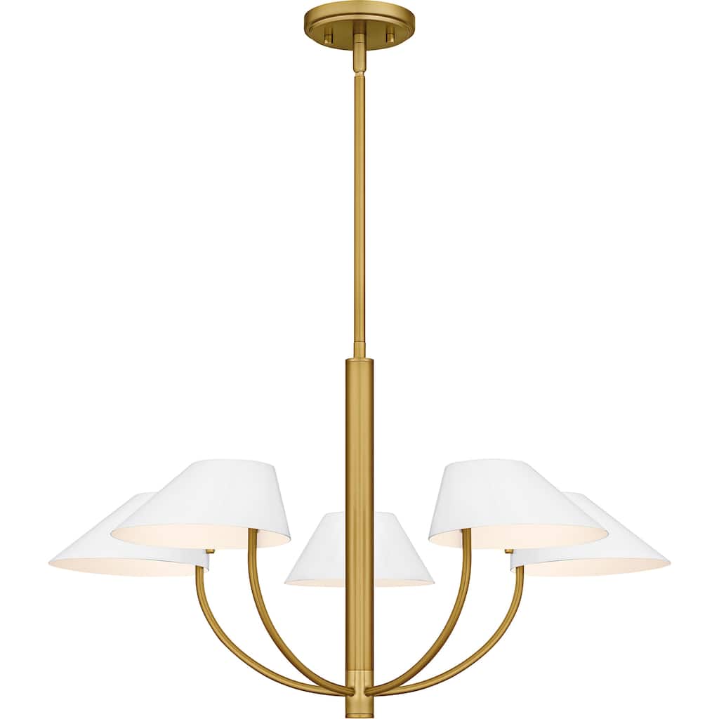 Penley 5-Light Brushed Gold Chandelier
