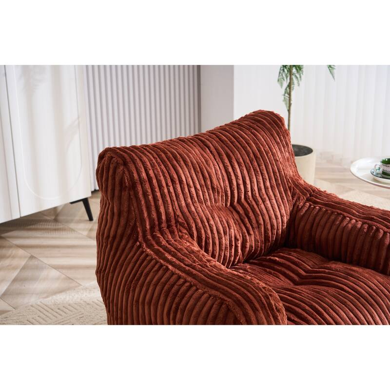 Corduroy Fabric Bean Bag Chair Filled With Memory Sponge