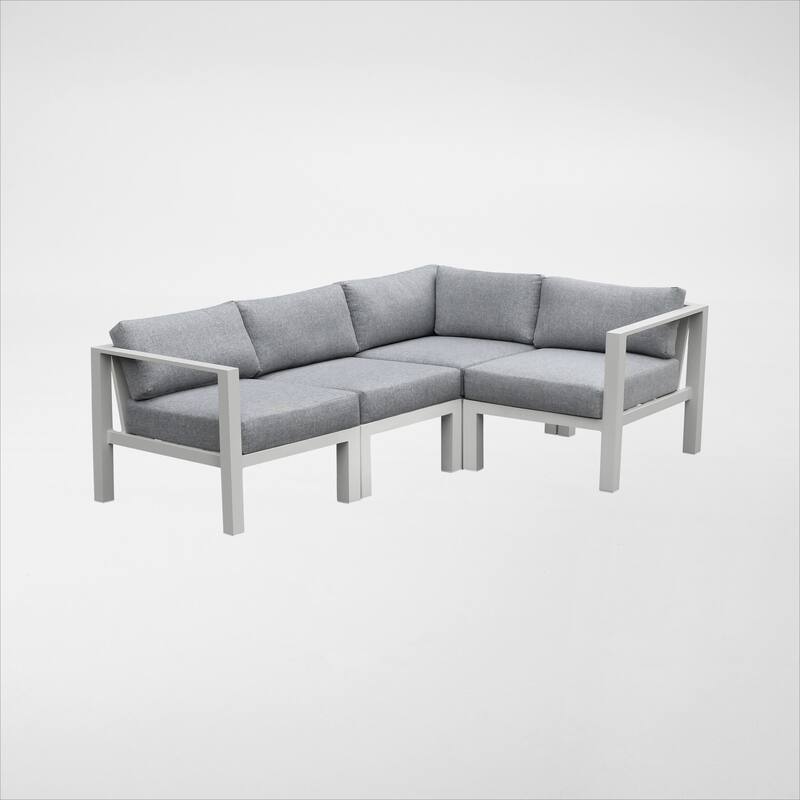 Nash Outdoor Seating Set - Buff 4-PC