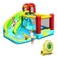 preview thumbnail 1 of 8, Gymax Inflatable Kids Water Slide Jumper Bounce House Splash Water - See Details as pic - See Details - Kids