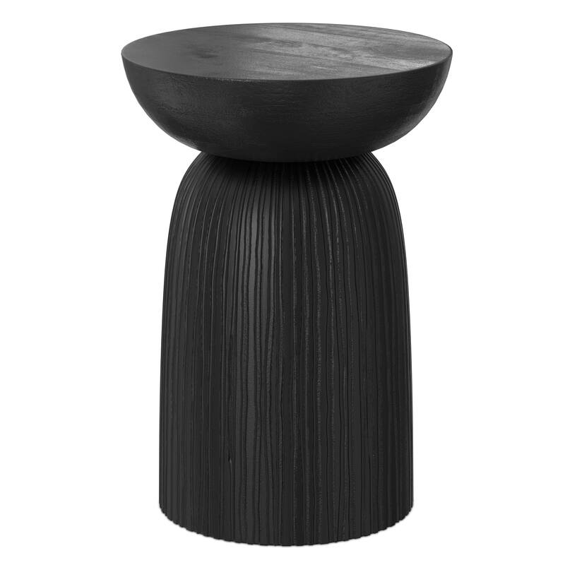 WYNDENHALL Willis 13" Wide Solid Wood Contemporary Accent Table & Fully Assembled - 12.6" D x 12.6" W x 17.7" H