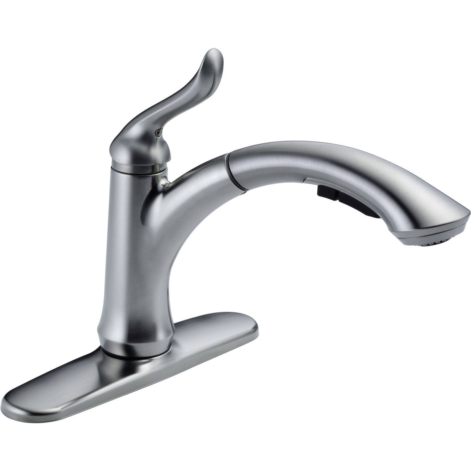 Shop Delta 4353 Dst Linden Pull Out Kitchen Faucet With Temporary