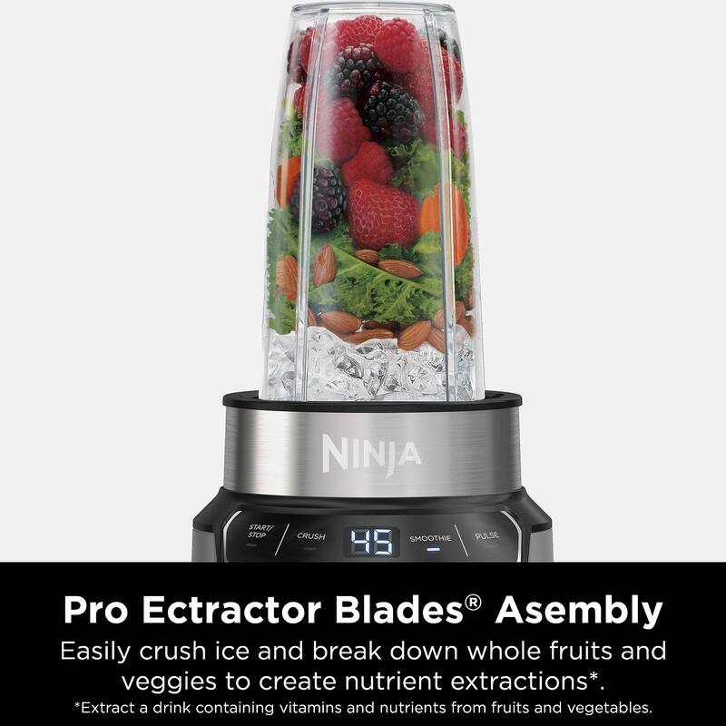 Nutri Pro Compact Personal Blender, AutoiQ Technology, 1100PeakWatts