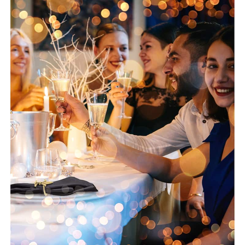 KitchaBon Fleur De Lis Gold Napkin Rings for Table Decor - Set of 6 - 2.15 x 1.3 x 1.65 inches