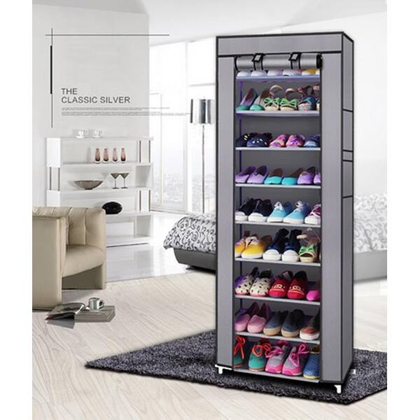 Storage Organizer Shoe Rack Clear Door Unit Cube Cabinet 10Tier Shelf  Stackable