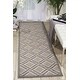 preview thumbnail 15 of 14, Nourison Graphic Illusions Contemporary Geometric Diamond Area Rug 2'3" x 8' Runner - Grey