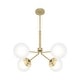 preview thumbnail 4 of 7, Hunter Hepburn Chandelier - Dining Room, Entry - Retro/Minimalistic, Sputnik