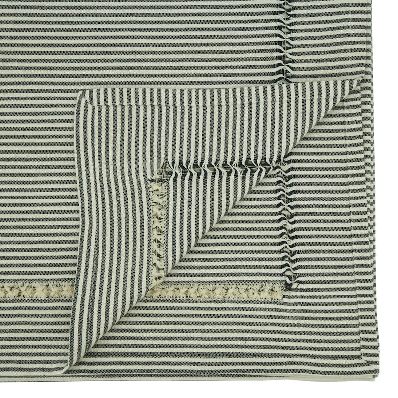 Stripe Hemstitch Design Tablecloth